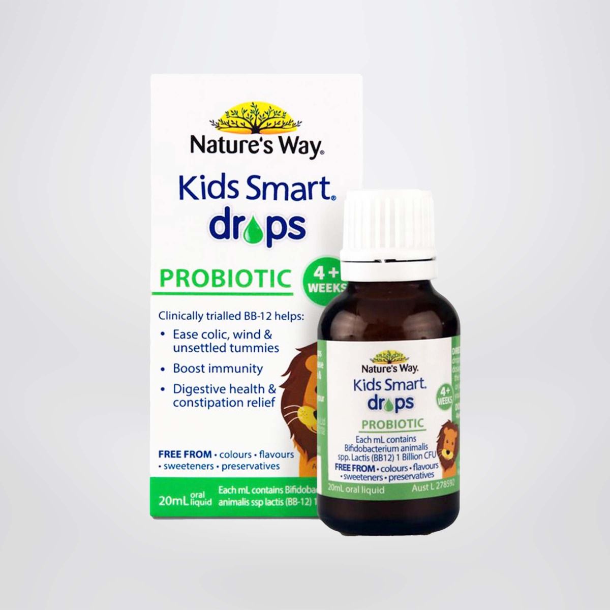 Men Vi Sinh Cho Bé Nature's Way Kids Smart Drops Probiotic Dạng Giọt Bổ Sung Lợi Khuẩn Tăng Cường Hệ Tiêu Hóa Cho Bé 20ml