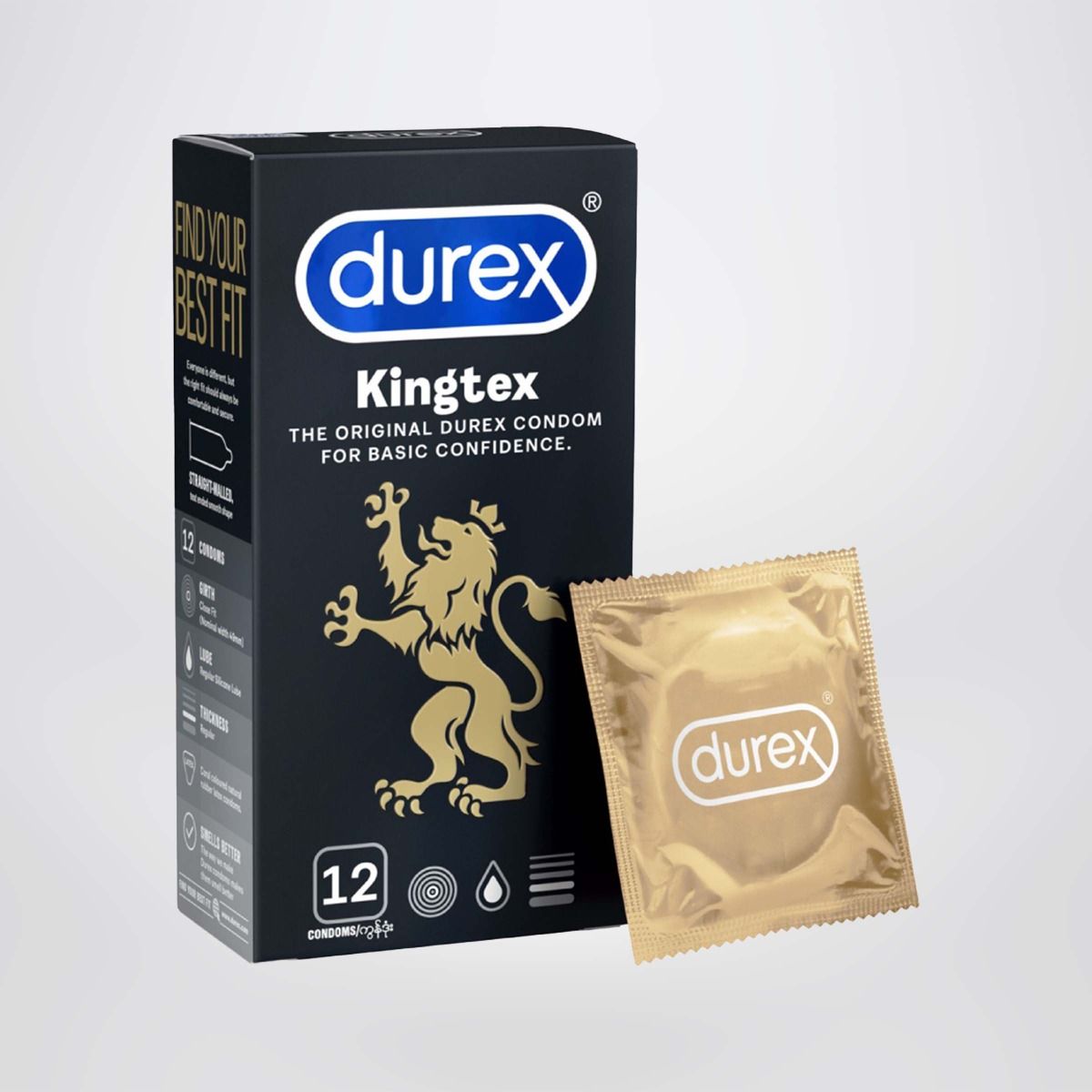 Bao Cao Su Cơ Bản Durex Kingtex