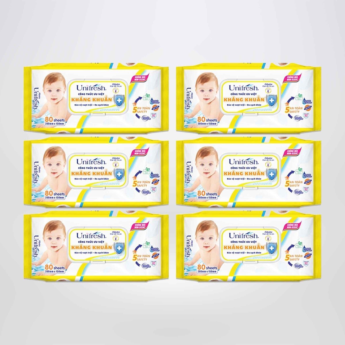 Combo 6 khăn ướt Unifresh