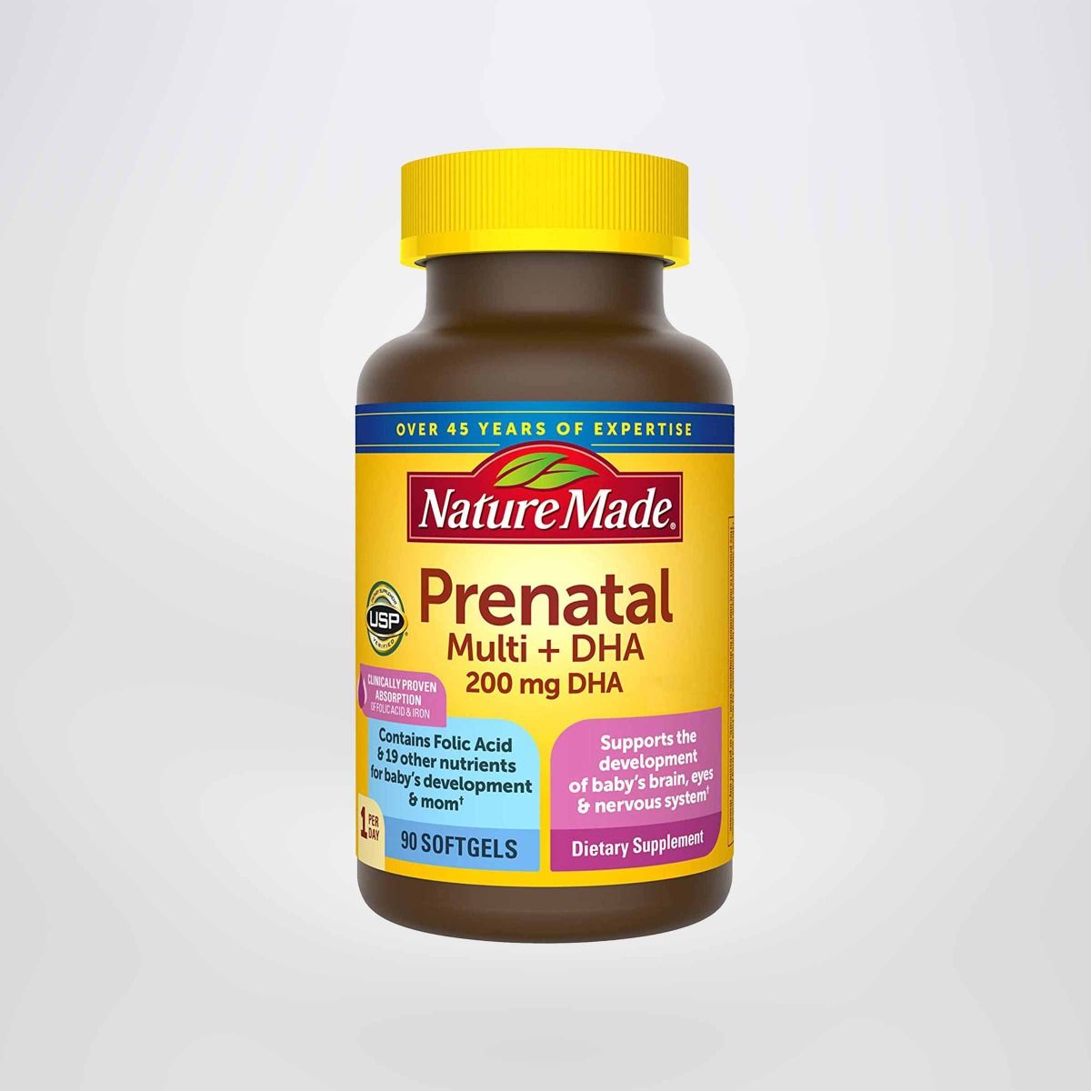 Viên Uống Nature Made Prenatal Multi + DHA Vitamin Cho Bà Bầu 150 viên