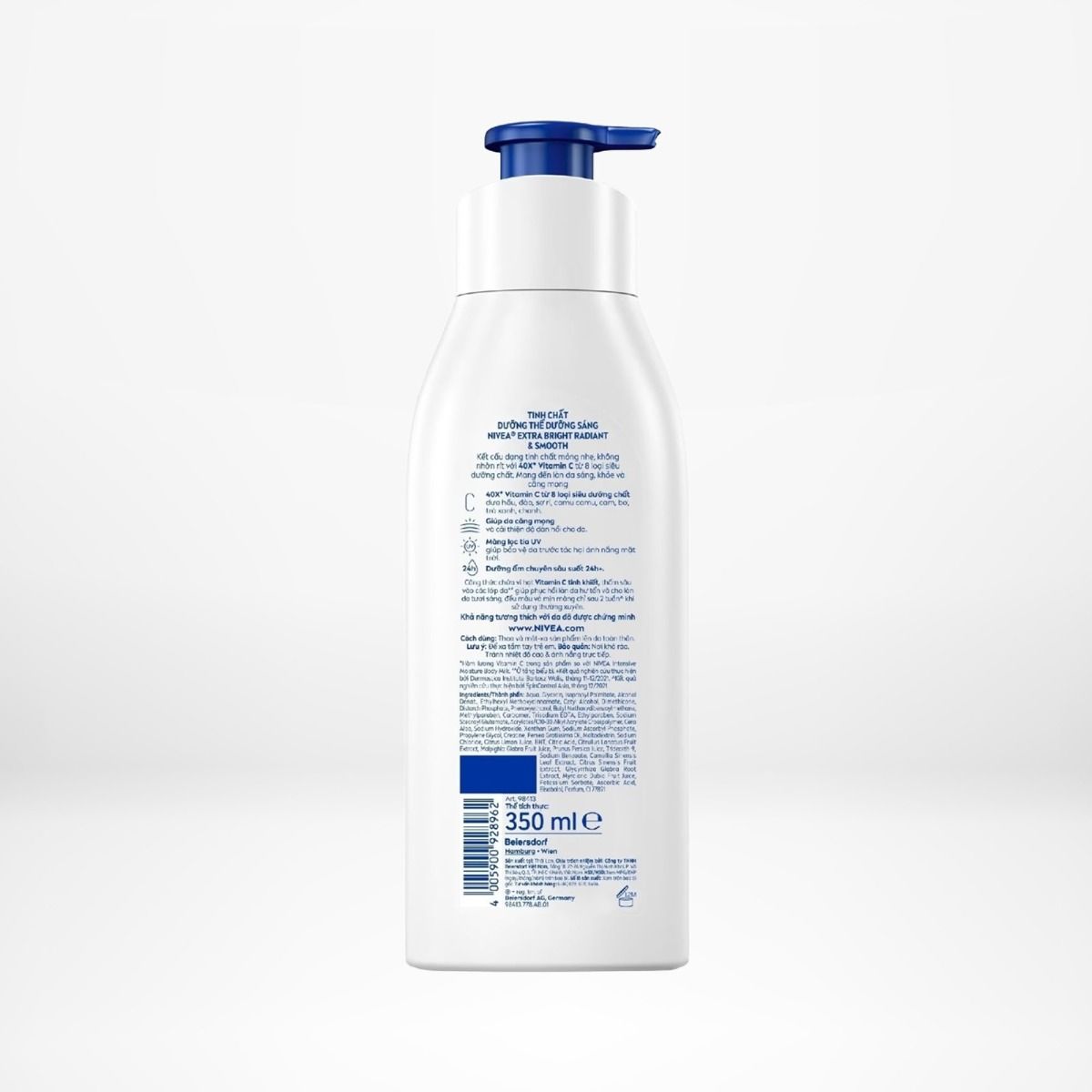 Sữa Dưỡng Thể NIVEA 8 Super Fooods Dưỡng Sáng Da | Mịn Da (350 ml)