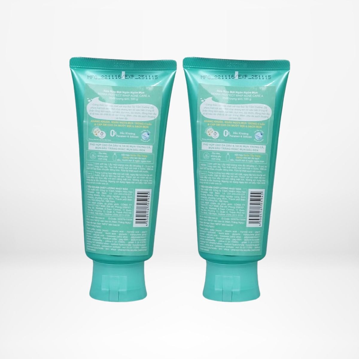 Bộ 2 sữa rửa mặt ngừa mụn SENKA PERFECT WHIP Acne Care