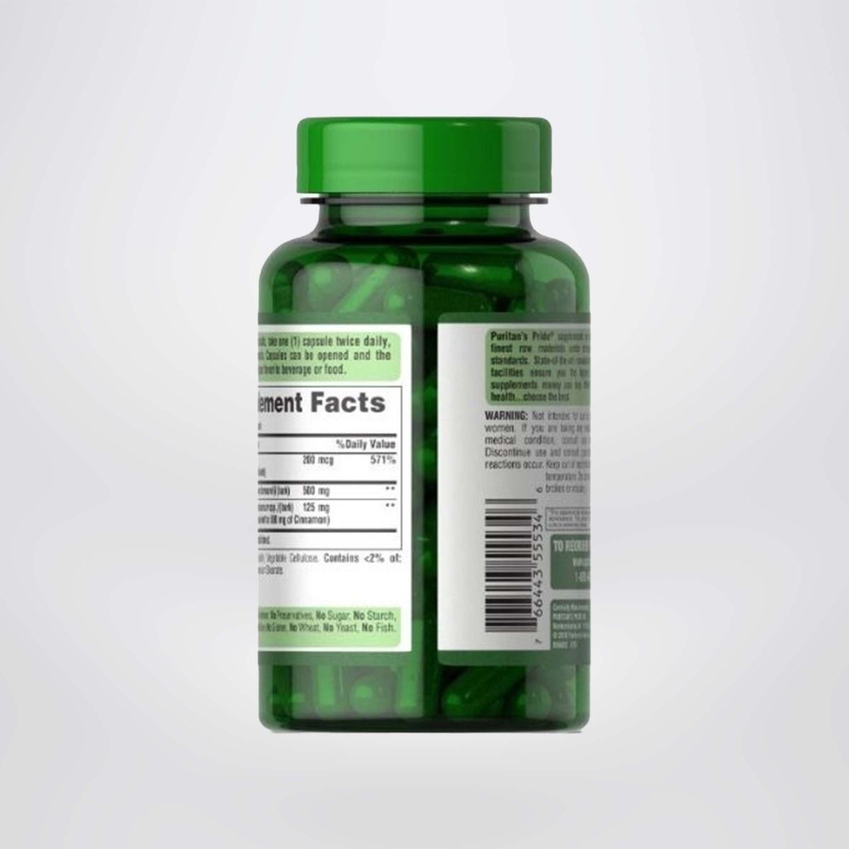 Viên uống giảm lượng đường trong máu, hỗ trợ giảm các biến chứng ở người tiểu đường Blood Sugar specifics Puritan's Pride 60 viên