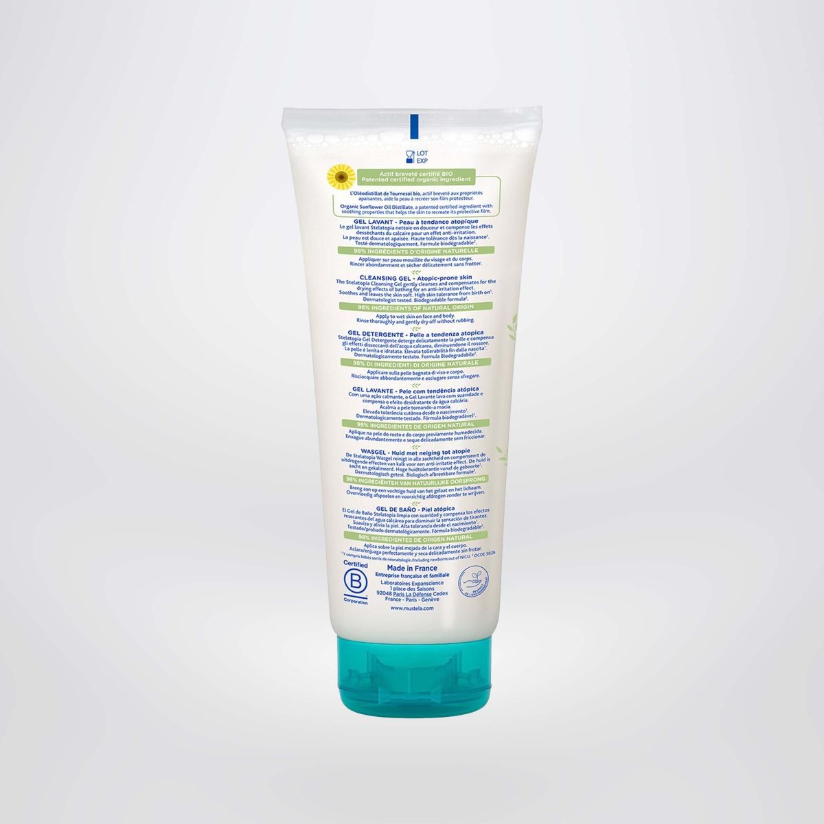 Kem Dưỡng Da Mặt-Toàn Thân Cho Trẻ Sơ Sinh & Trẻ Em Da Chàm Mustela 200ml