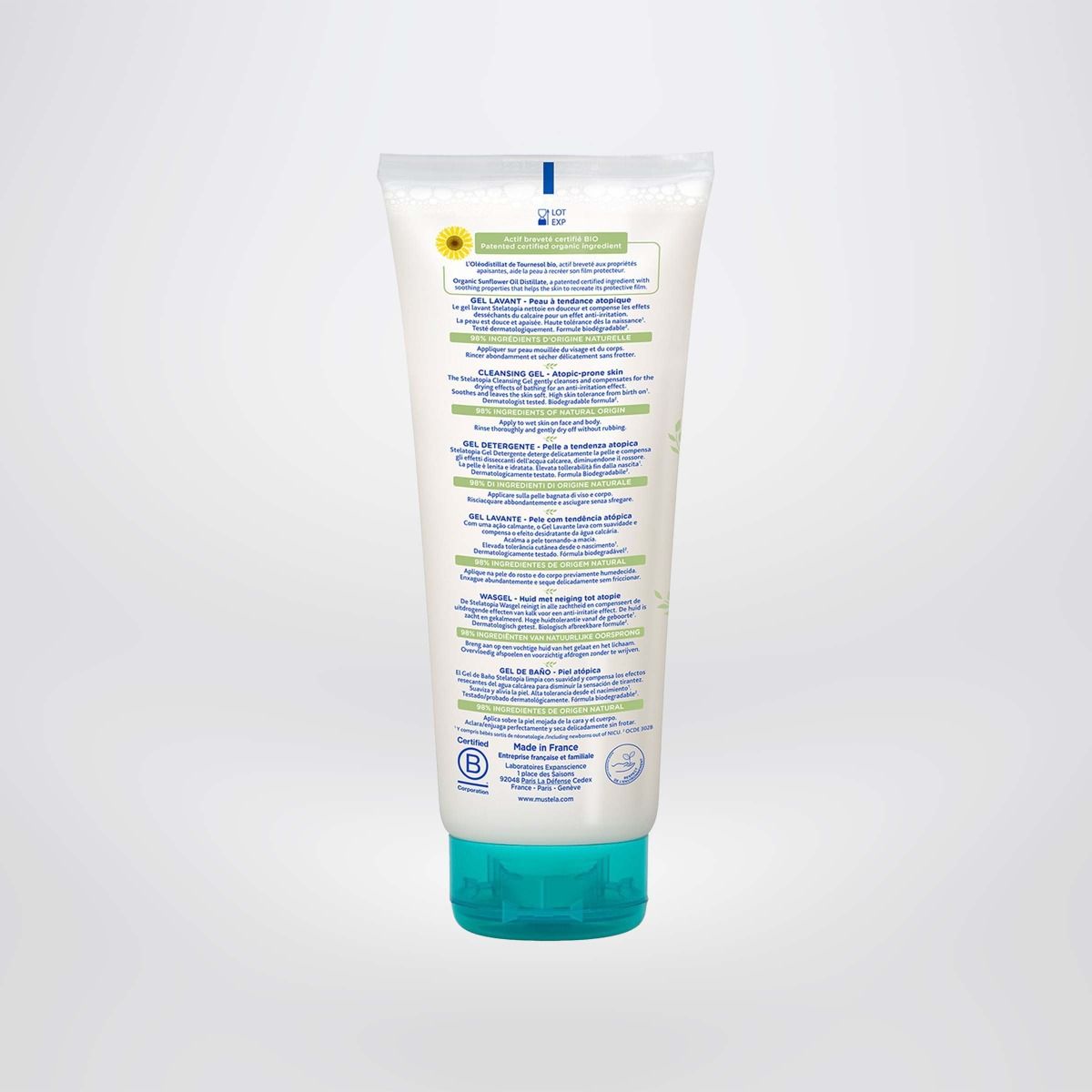 Sản Phẩm Tắm gội Cho Trẻ Sơ Sinh & Trẻ Em Da Chàm Mustela 200ml