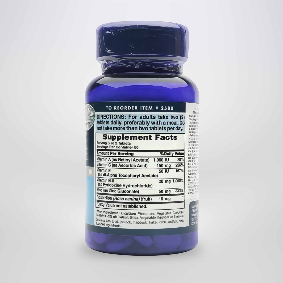 Viên Uống Giảm Mụn Puritans Pride Premium Zinc For Acne