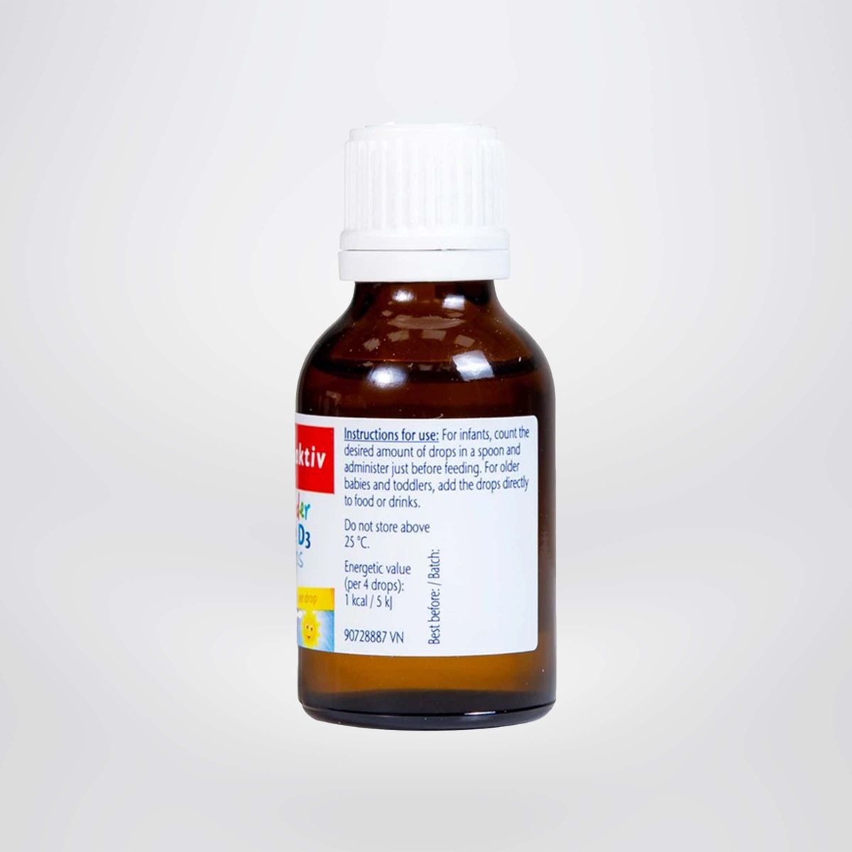 Siro bổ sung Vitamin D3, tăng đề kháng cho trẻ Doppelherz Aktiv Kinder Active D3 Drops 30ml