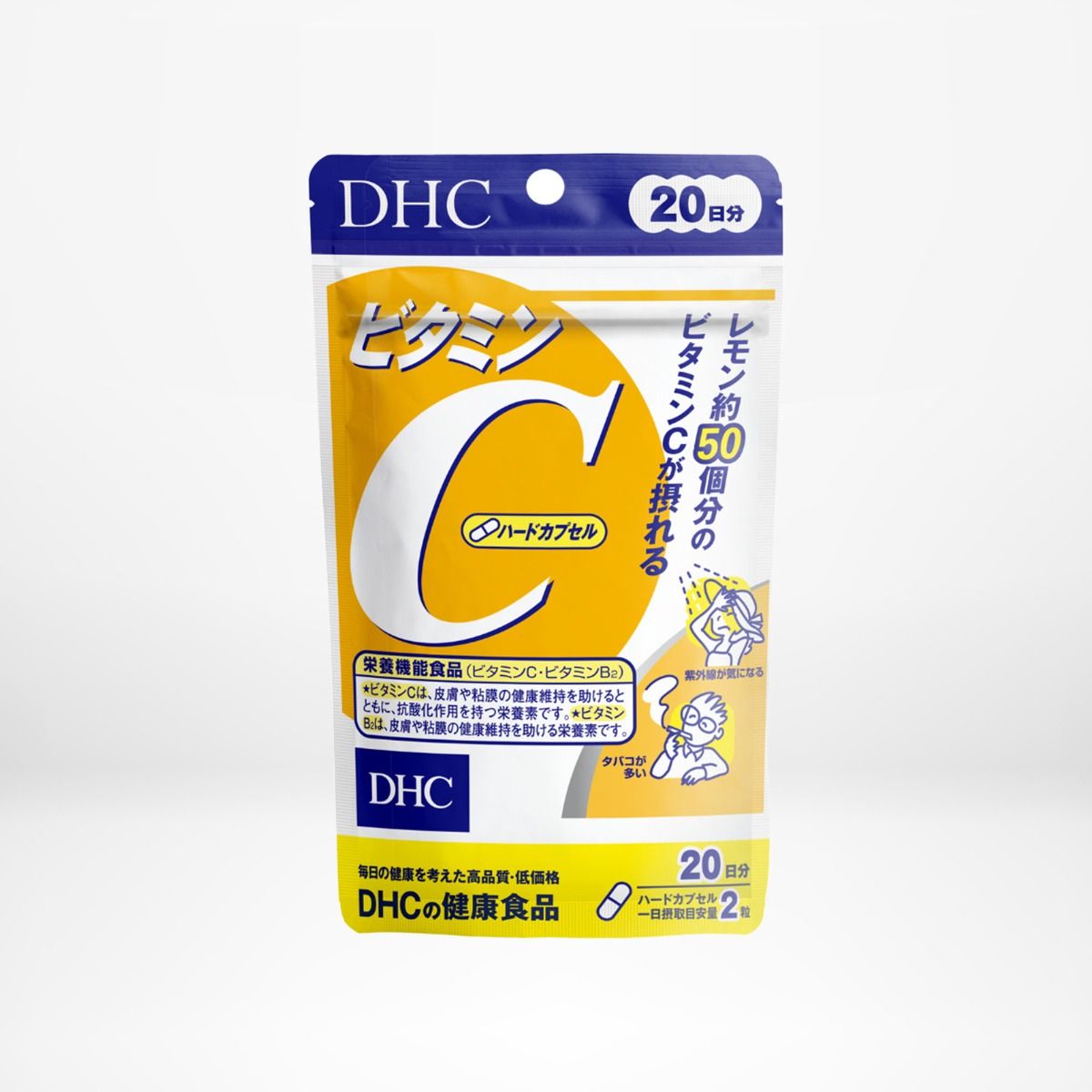 Combo viên uống DHC ngừa mụn mờ thâm 20 ngày (Vitamin C & Kẽm ZinC) - Combo Tpbvsk DHC Zinc + Vitamin C hard capsule