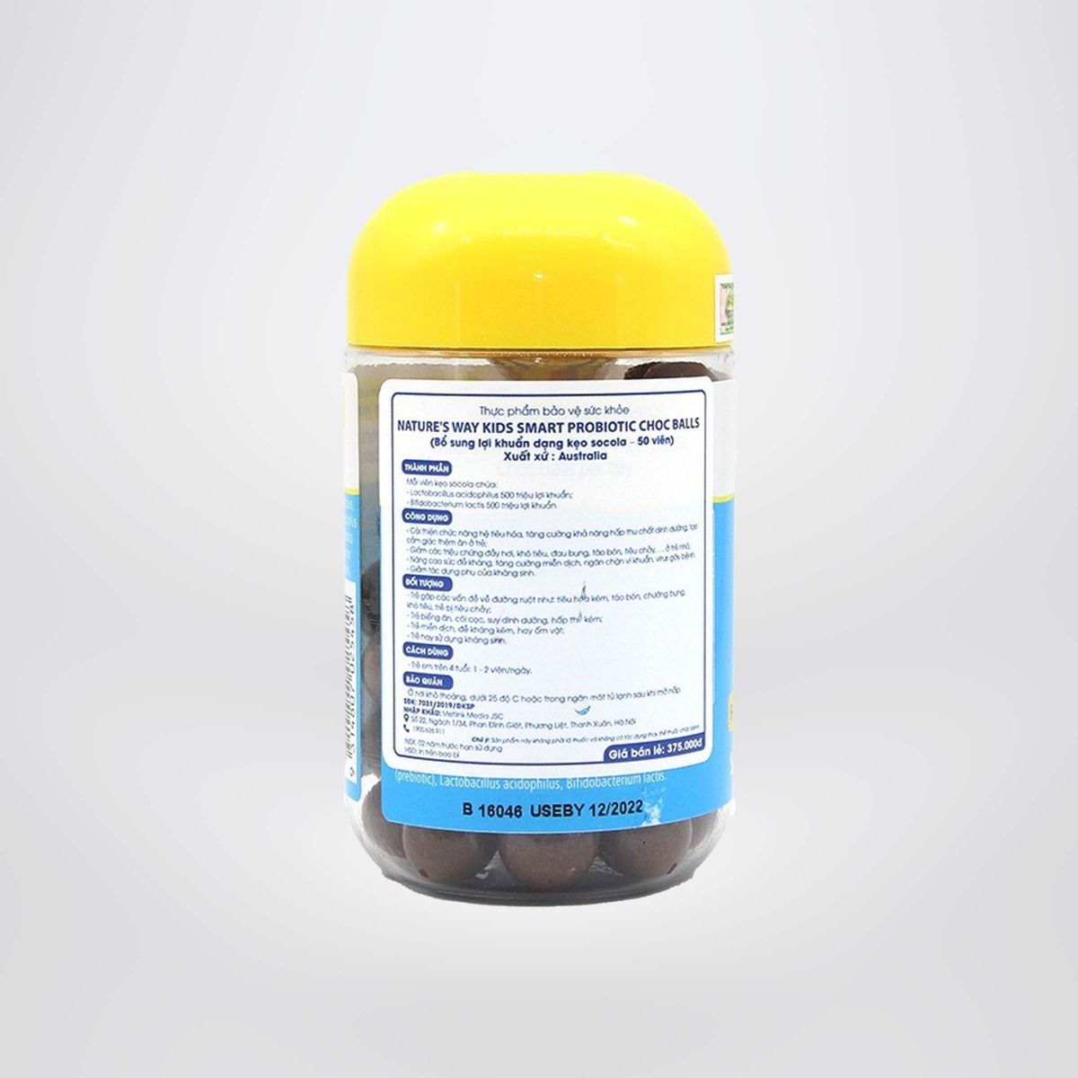 Kẹo Dẻo Cho Bé Nature's Way Kids Smart Probiotic Choc Balls Lợi Khuẩn Tốt Cho Hệ Tiêu Hoá