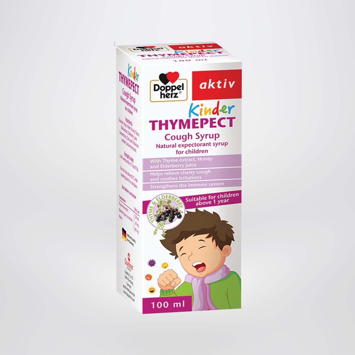 Siro Ho Cho Bé Doppelherz Aktiv Kinder Thymepect Cough Syrup 100ml