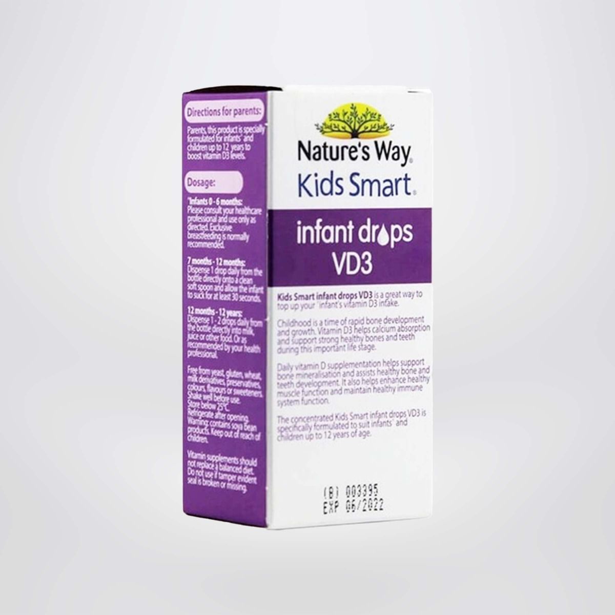 Siro Uống Nature's Way Kids Smart Infant Drops VD3 Bổ Sung Vitamin D Cho Bé 10ml