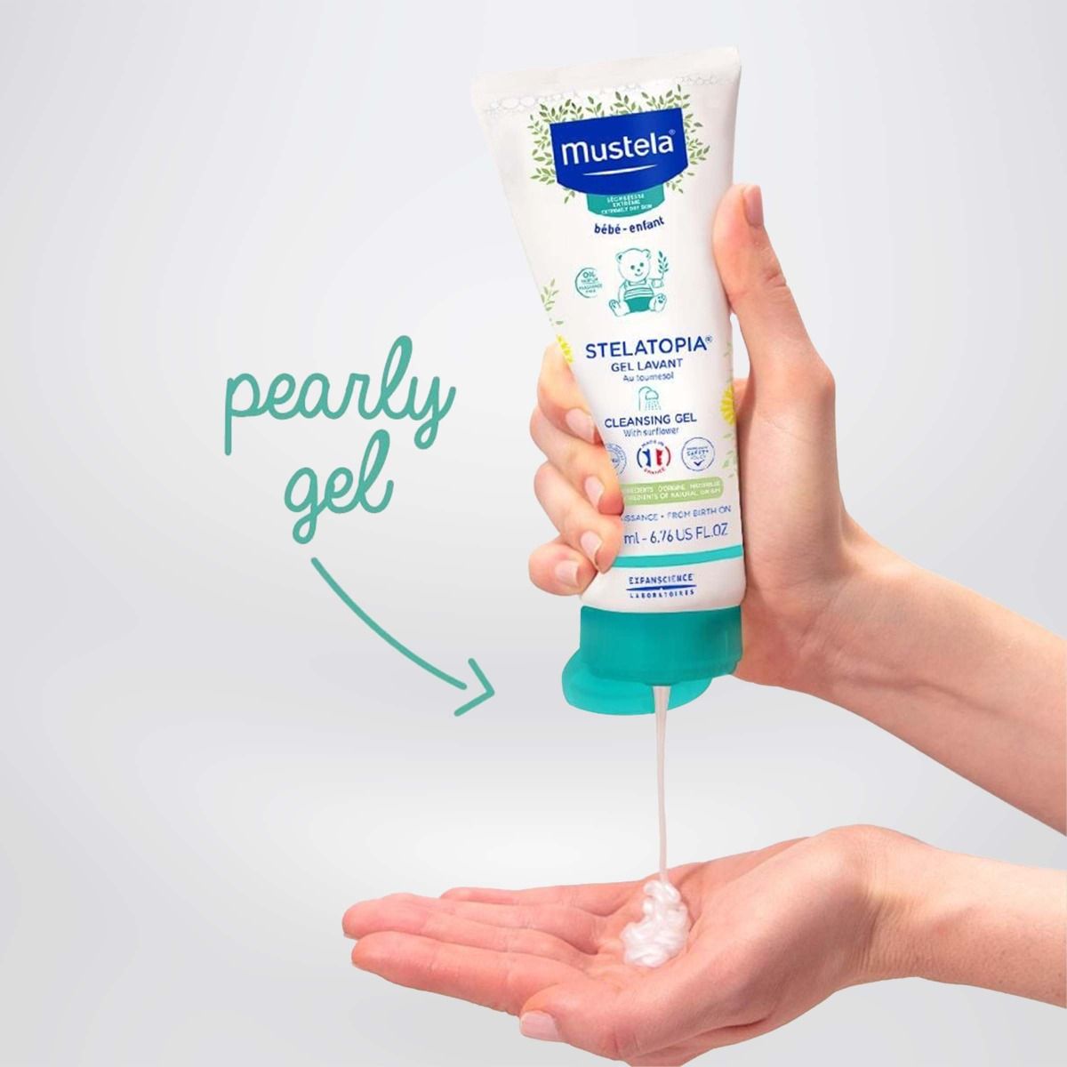 Sản Phẩm Tắm gội Cho Trẻ Sơ Sinh & Trẻ Em Da Chàm Mustela 200ml