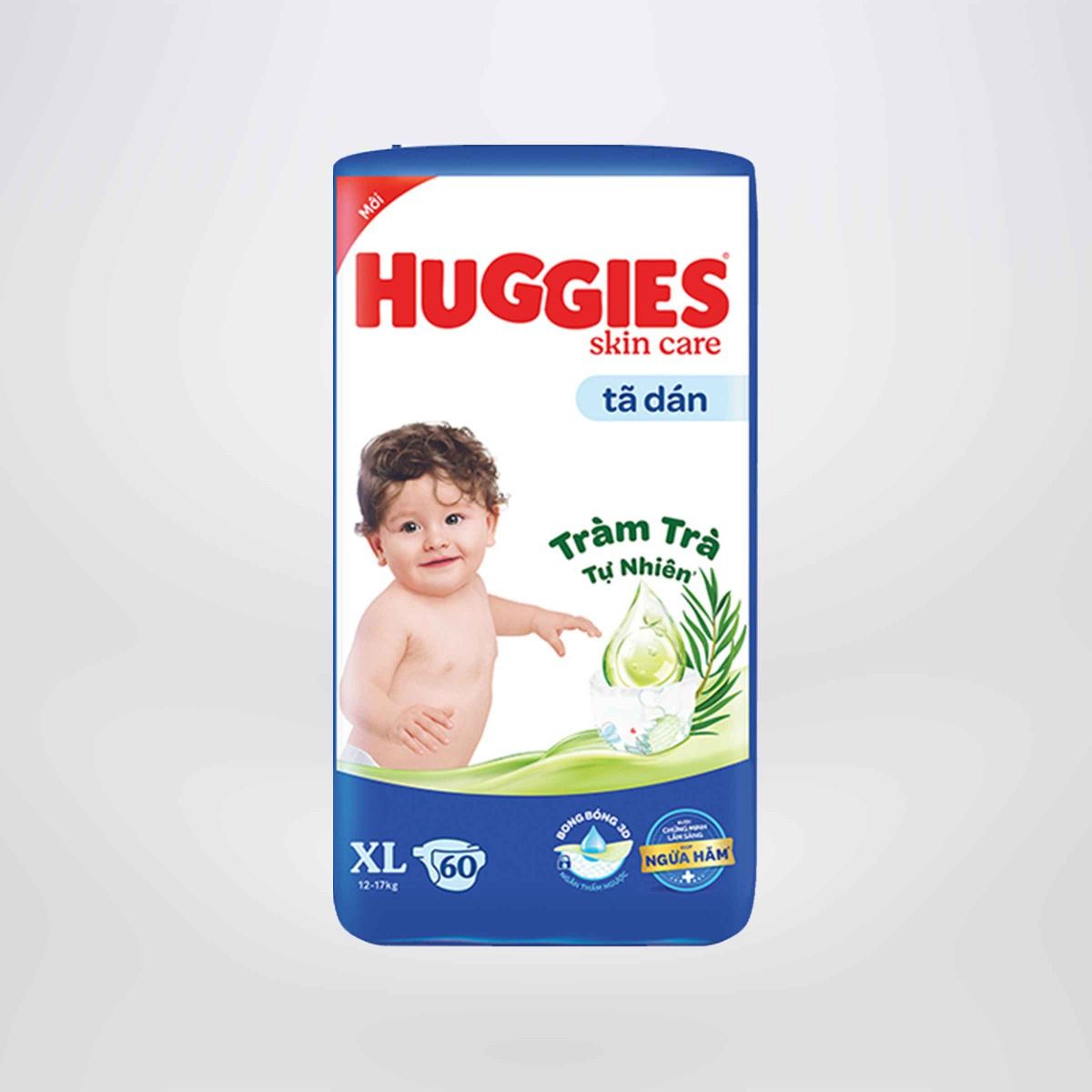 Thùng Tã quần Huggies Tràm Trà Tự Nhiên Dry Pants Mega Jumbo L104