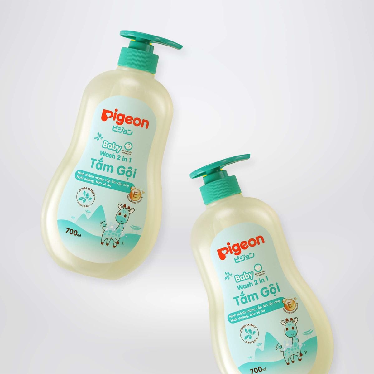 Tắm Gội Dịu Nhẹ Pigeon Hương Jojoba 700ml