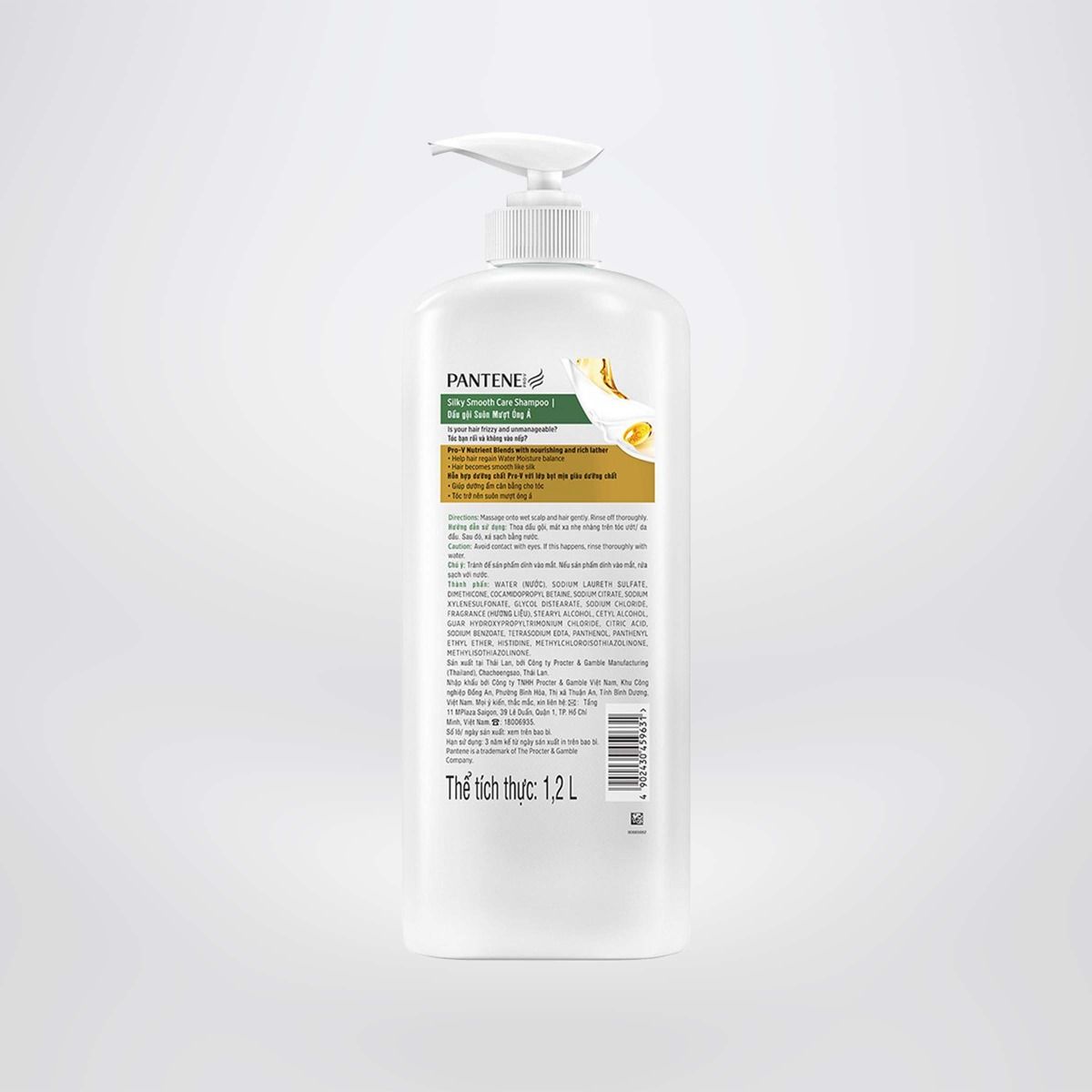 Combo 2 Dầu Gội Ngăn Rụng Tóc PANTENE Pro-V Chai 1200ml x2