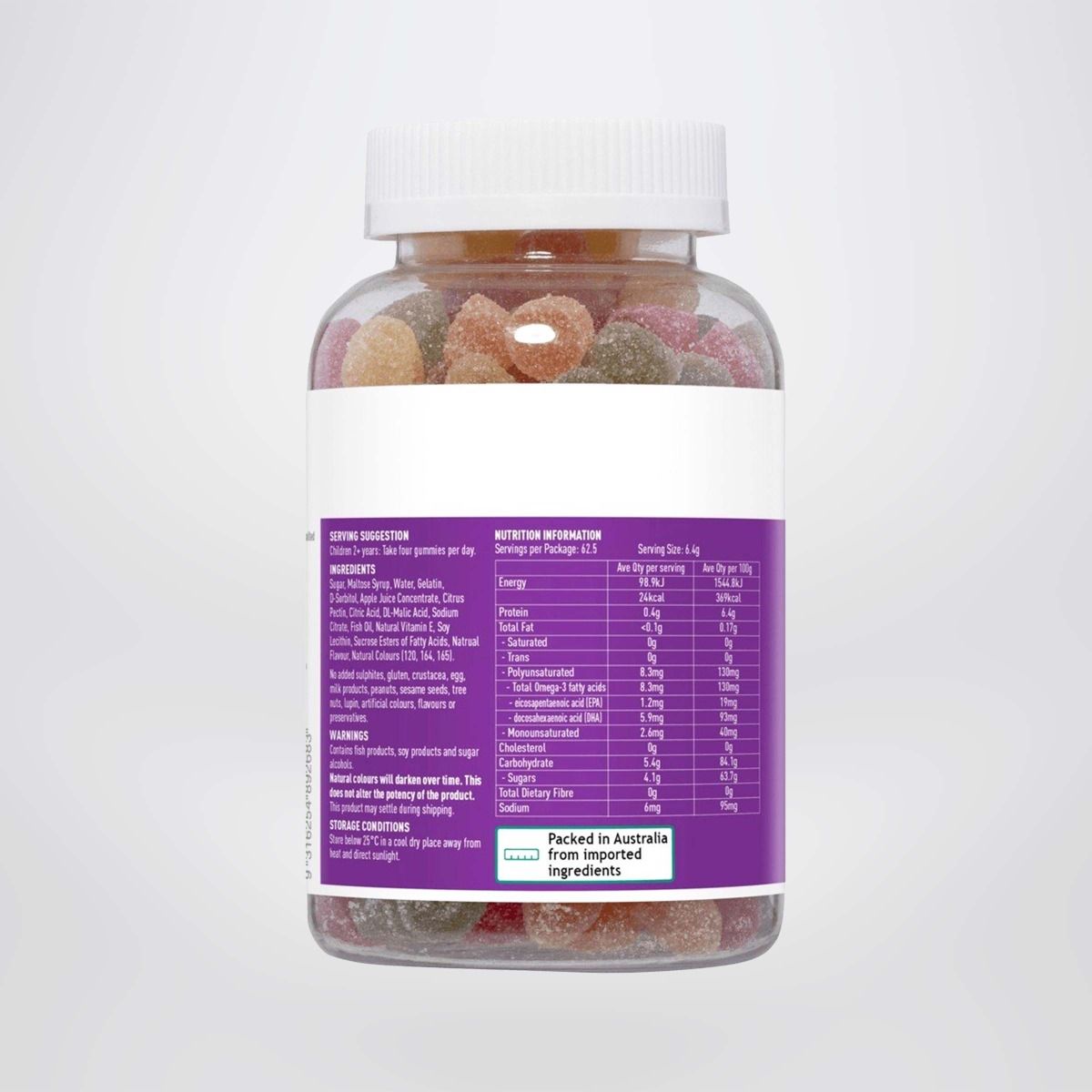 Kẹo dẻo vitamin cho bé Gummy Omega-3 Healthy Care 250