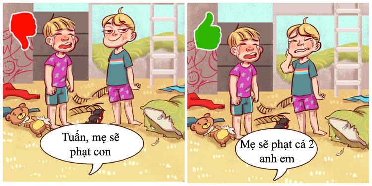 9 cách phạt con mà không ảnh hưởng đến lòng tự trọng của chúng