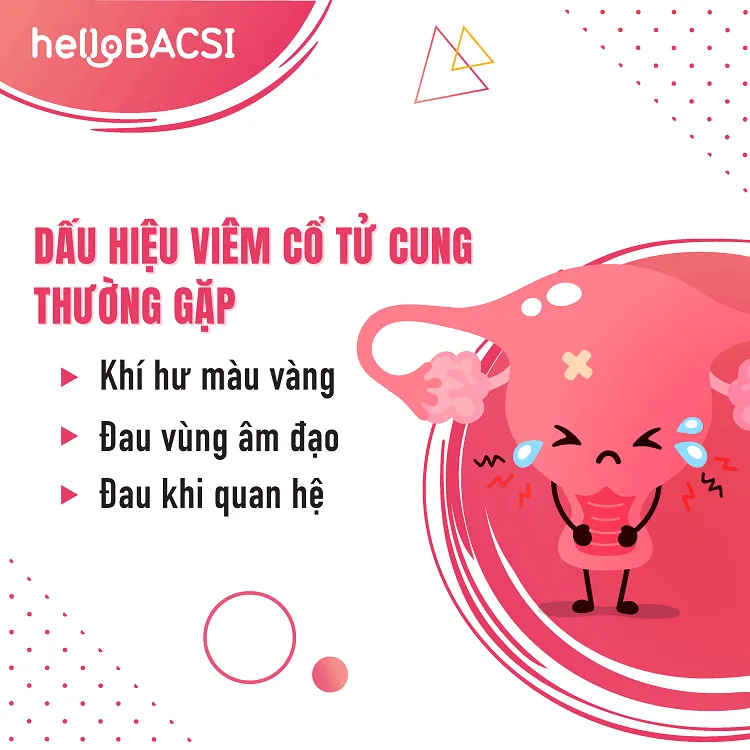 Dấu hiệu viêm cổ tử cung thường gặp