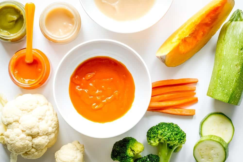 các loại rau củ cho bé ăn dặm