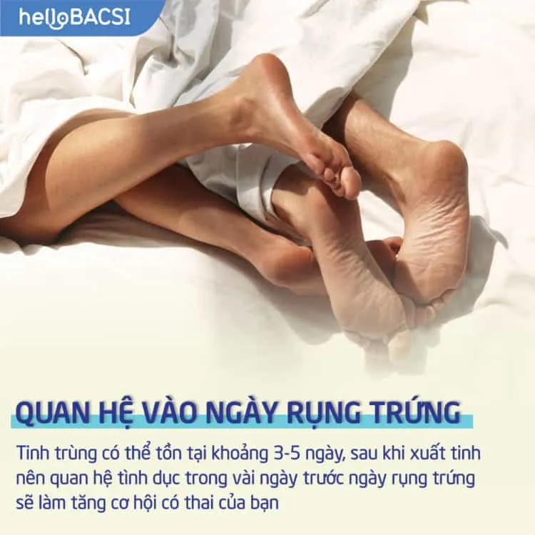 Quan hệ tình dục trong ngày rụng trứng gây khó thụ thai