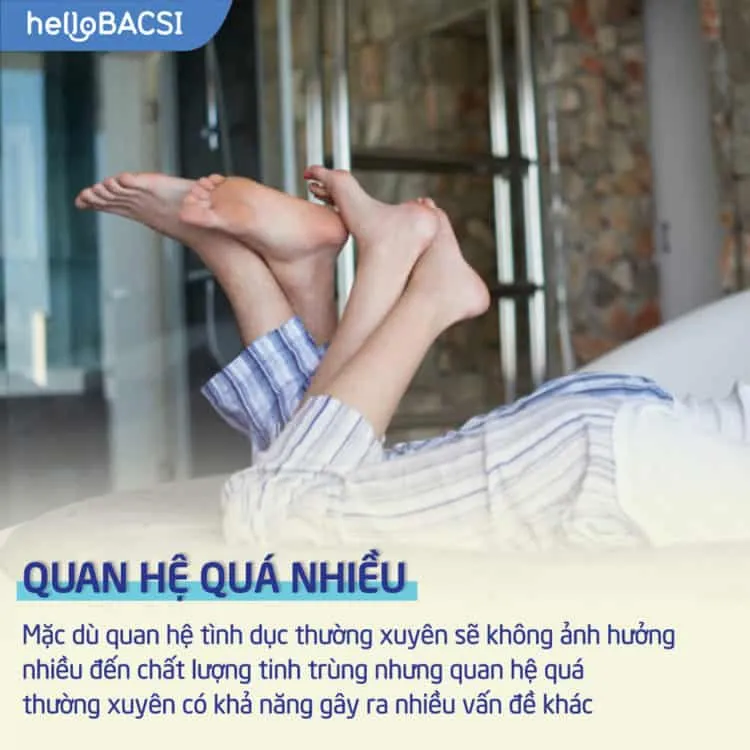 Quan hệ tình dục quá nhiều gây khó thụ thai