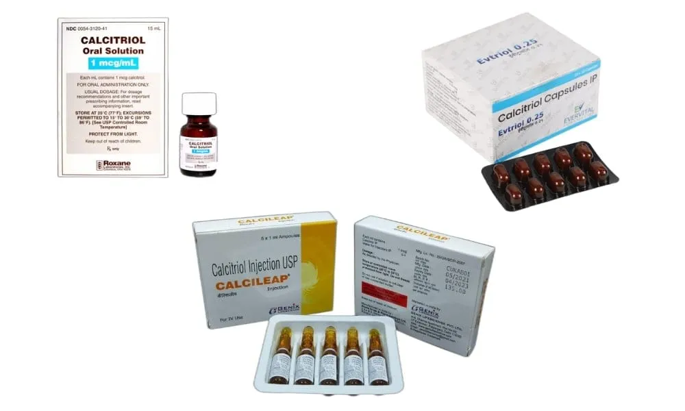 Các dạng bào chế của calcitriol