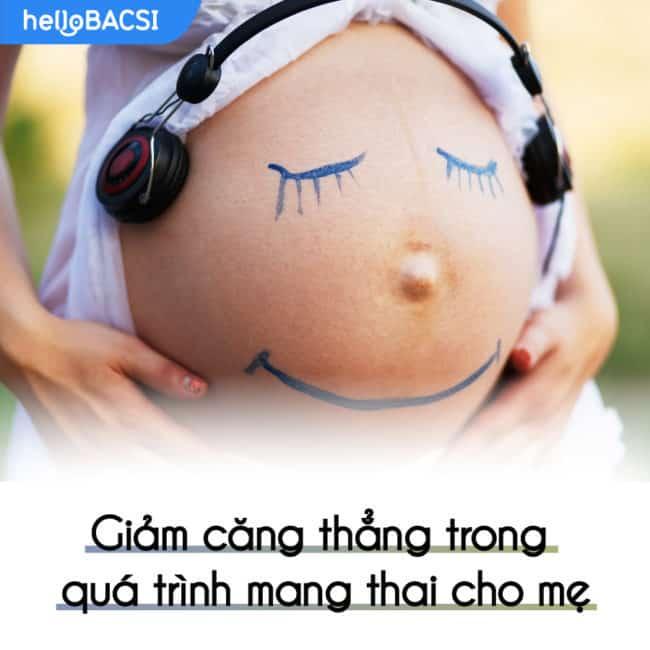 Âm nhạc giúp giảm căng thẳng thai kỳ