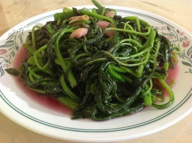 Rau dền xào tỏi