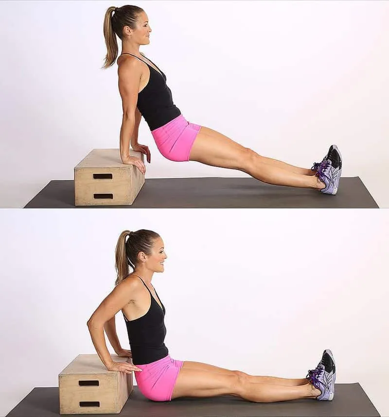 Bài tập cardio: Triceps Dips