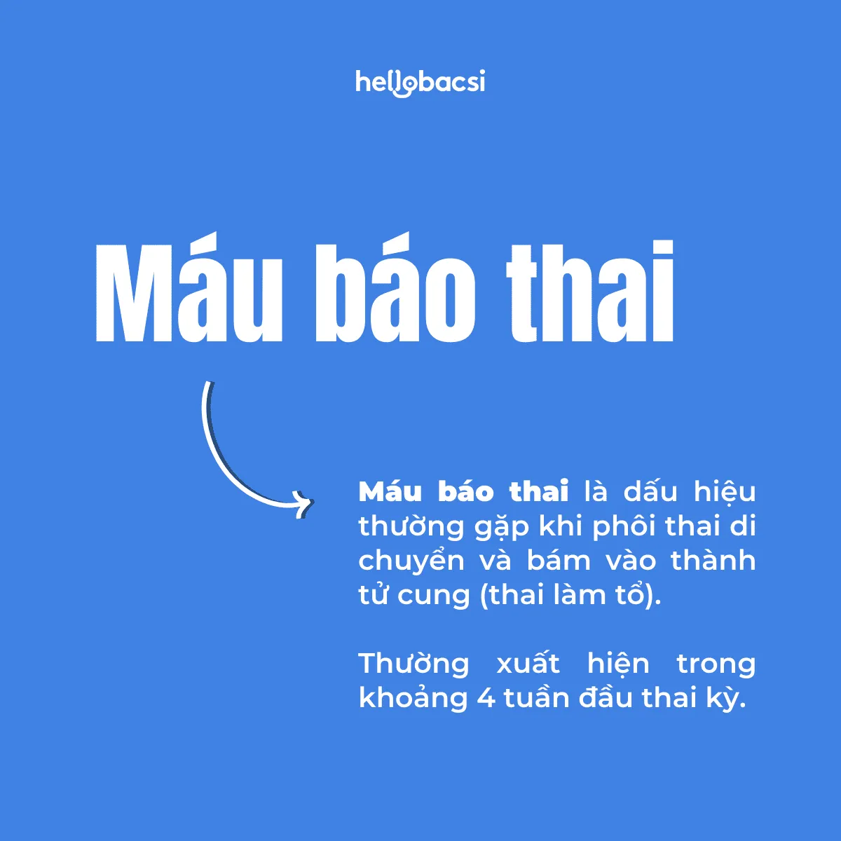 Máu báo thai là gì