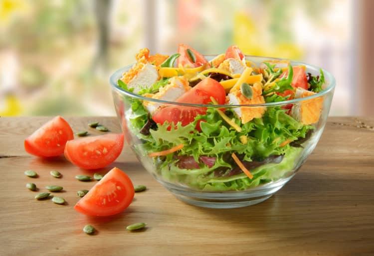 lựa chọn loại thức ăn nhanh Salad