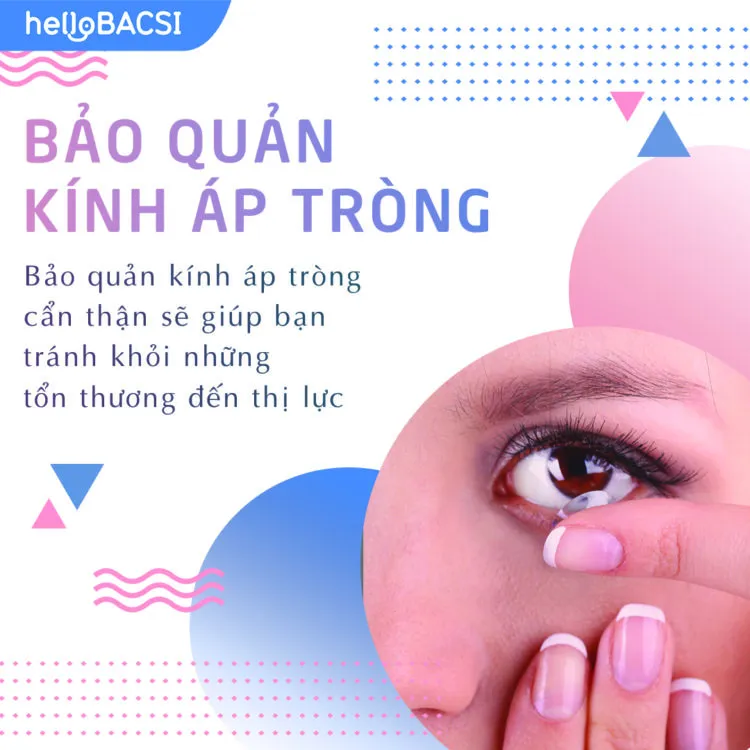 Bảo quản kính áp tròng là cách bảo vệ mắt