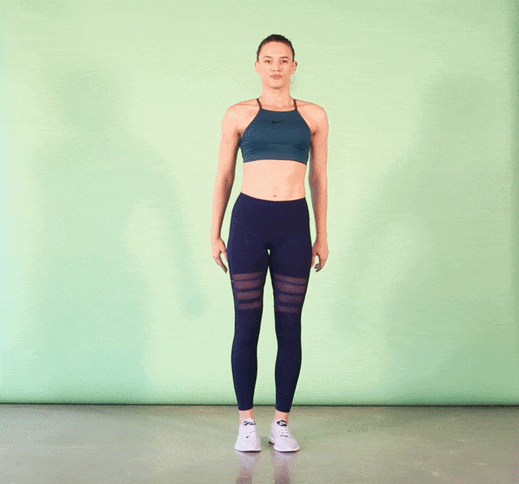 Curtsy Lunges - tập chân tại nhà cho nữ