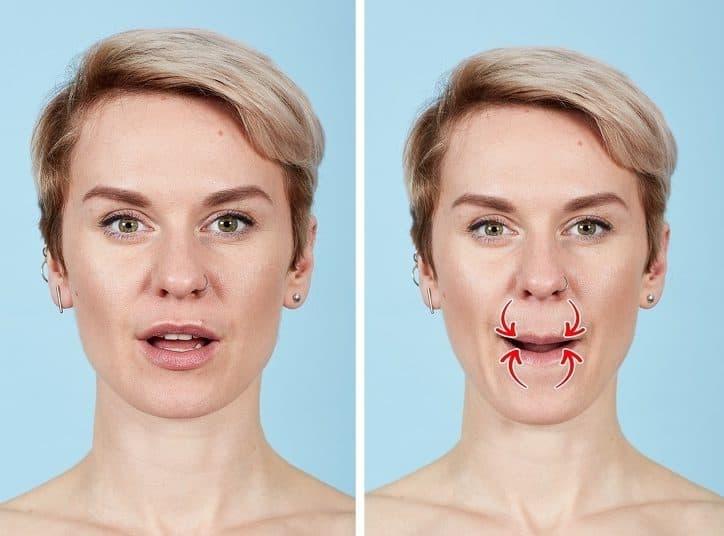 bài tập xóa nếp nhăn