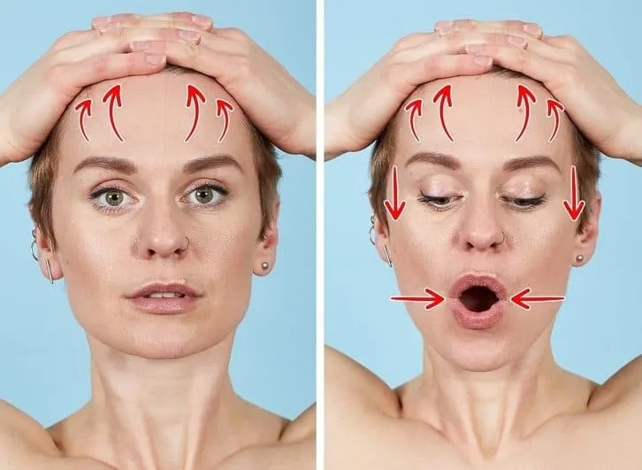 bài tập xóa nếp nhăn