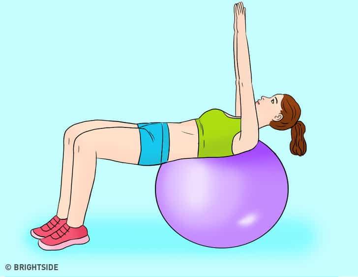 bài tập vươn tay cho vòng eo thon thả