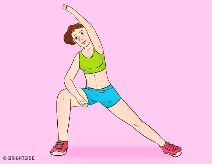 tư thế chiến binh giúp giảm mỡ bụng sau sinh