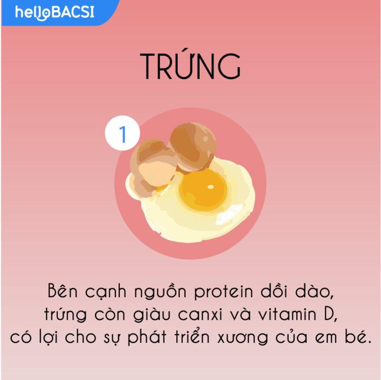 Trứng là thực phẩm giàu dinh dưỡng