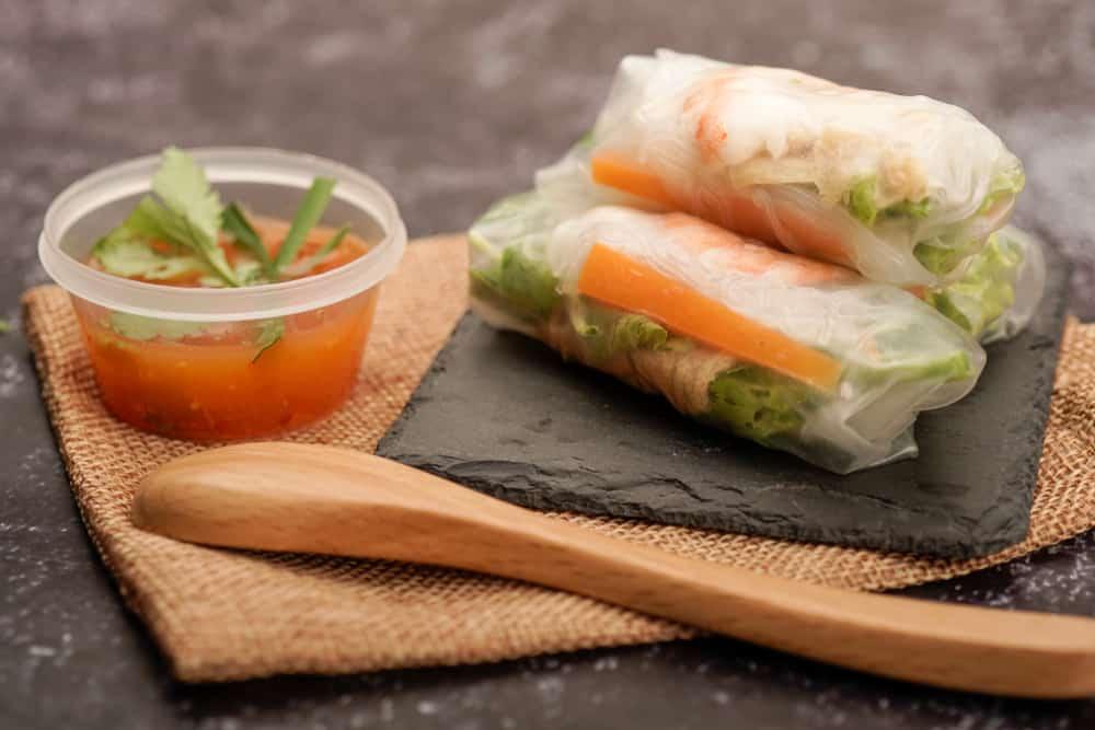 củ đậu cuốn tôm