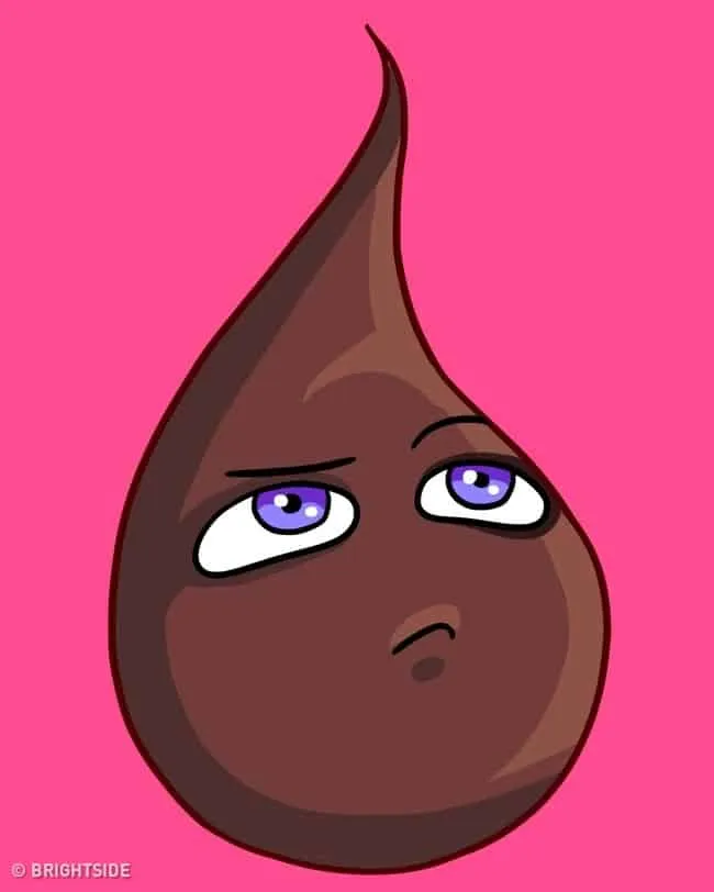 Máu nâu đậm trong kỳ kinh