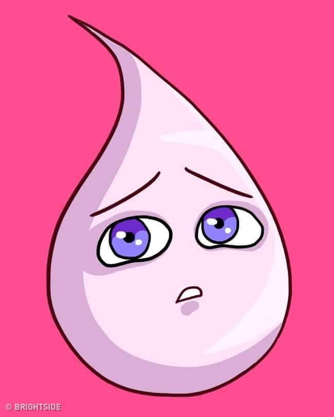 Màu sắc kinh nguyệt trong như nước