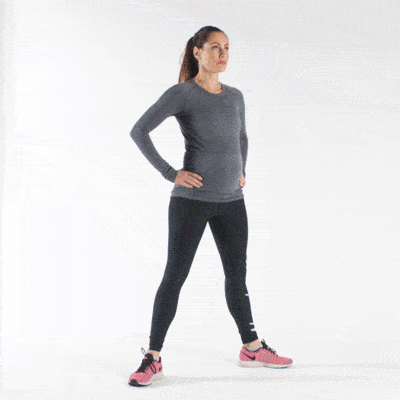 bà bầu tập squat tại nhà