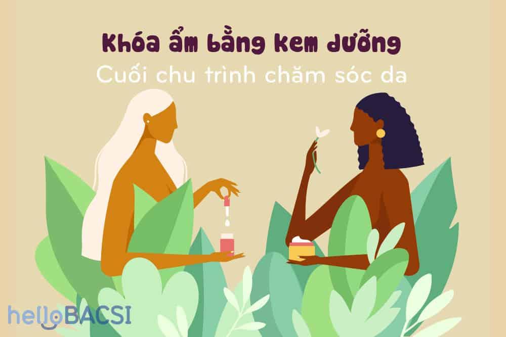 Khóa ẩm bằng kem dưỡng