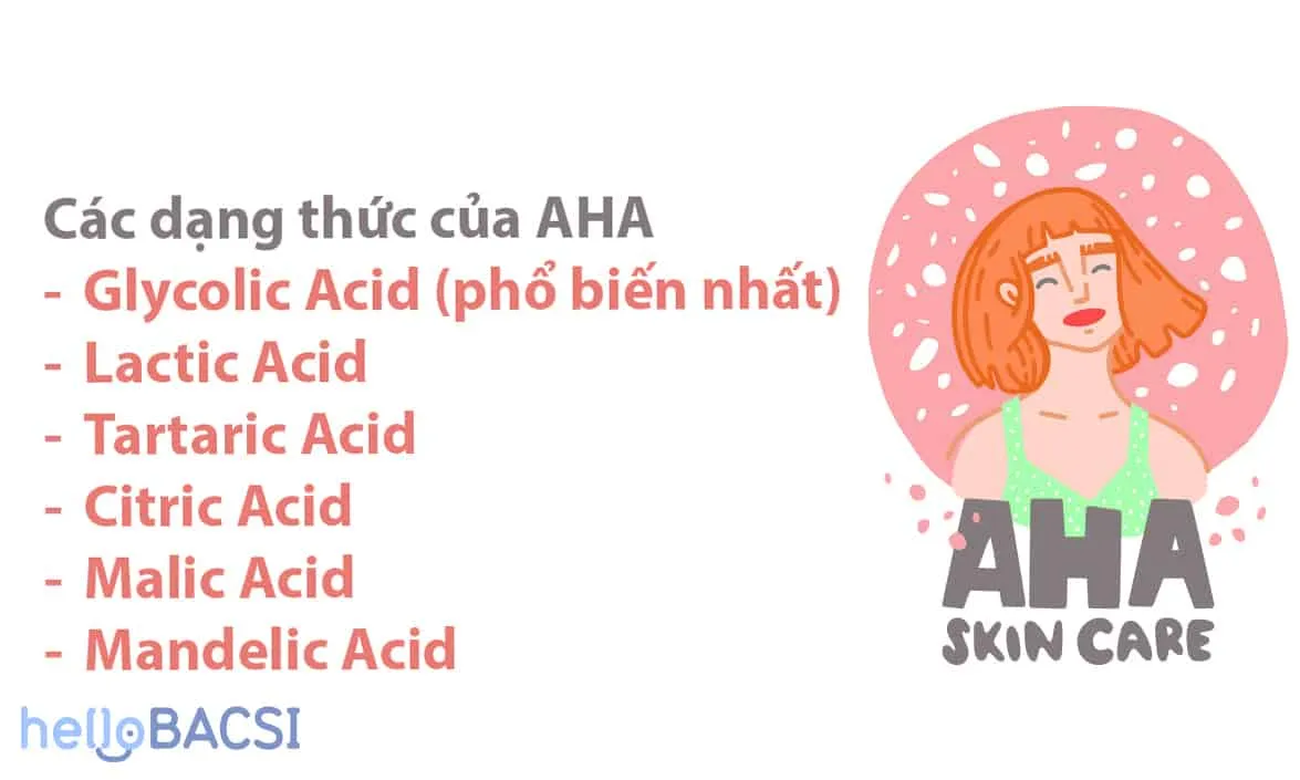 Tẩy da chết hóa học AHA là gì?
