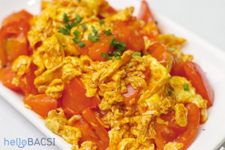 Gợi ý một số món ngon khác kết hợp trứng và cà chua