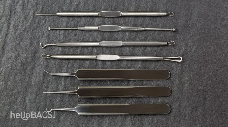 các loại dụng cụ nặn mụn