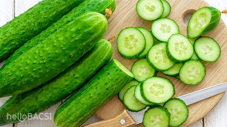 dưa leo tốt cho da dầu