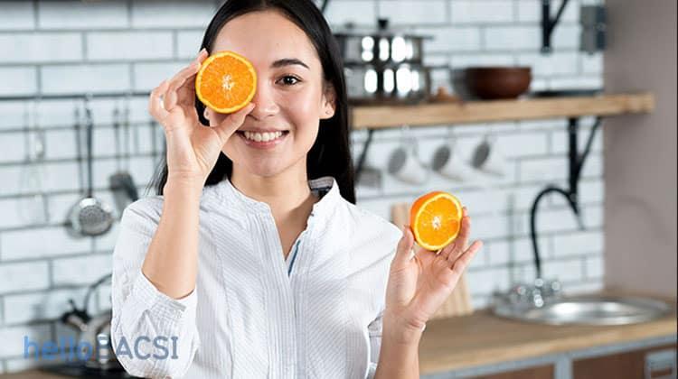 trái cây có múi tốt cho da dầu