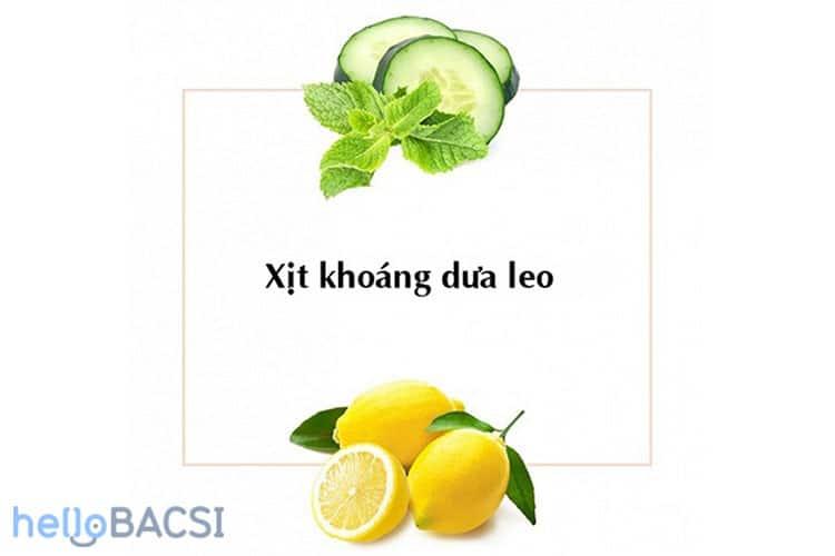 công thức làm xịt khoáng dưa leo