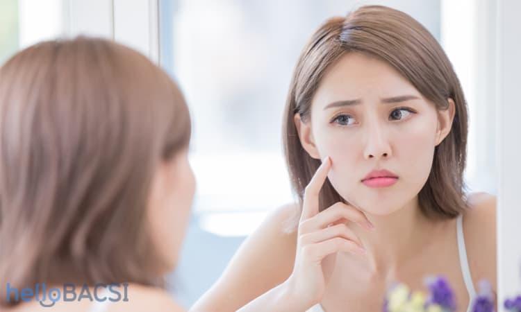 làn da bị tổn thương